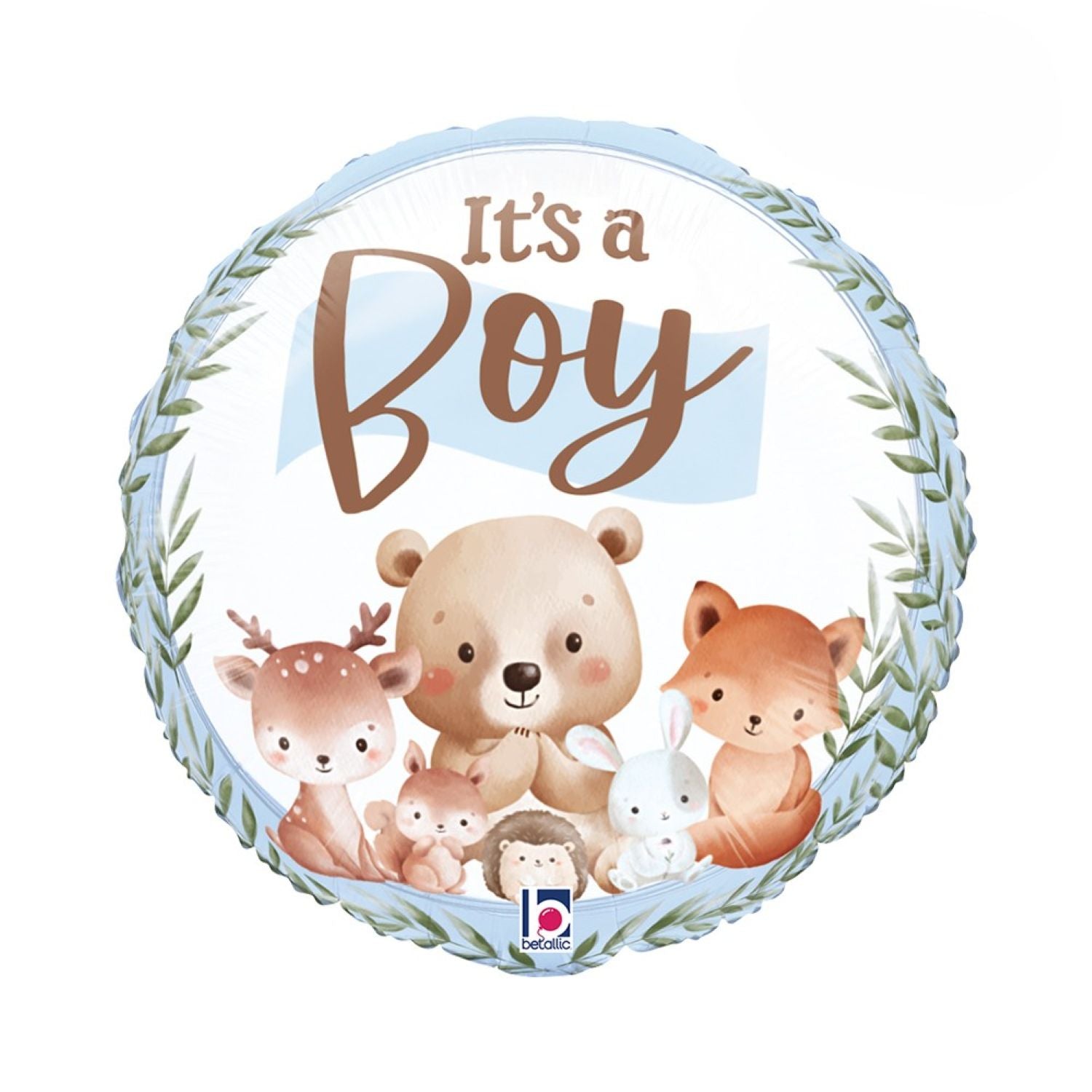 das-kost-mland-deko-folienballon-woodland-it-s-a-boy-46cm image 1
