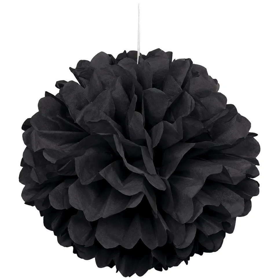 das-kost-mland-wabenball-fluffy-40cm-papierdeko-schwarz image 1