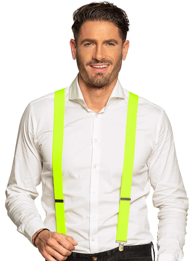 das-kost-mland-michel-hosentr-ger-neon-gelb-accessoire image 1