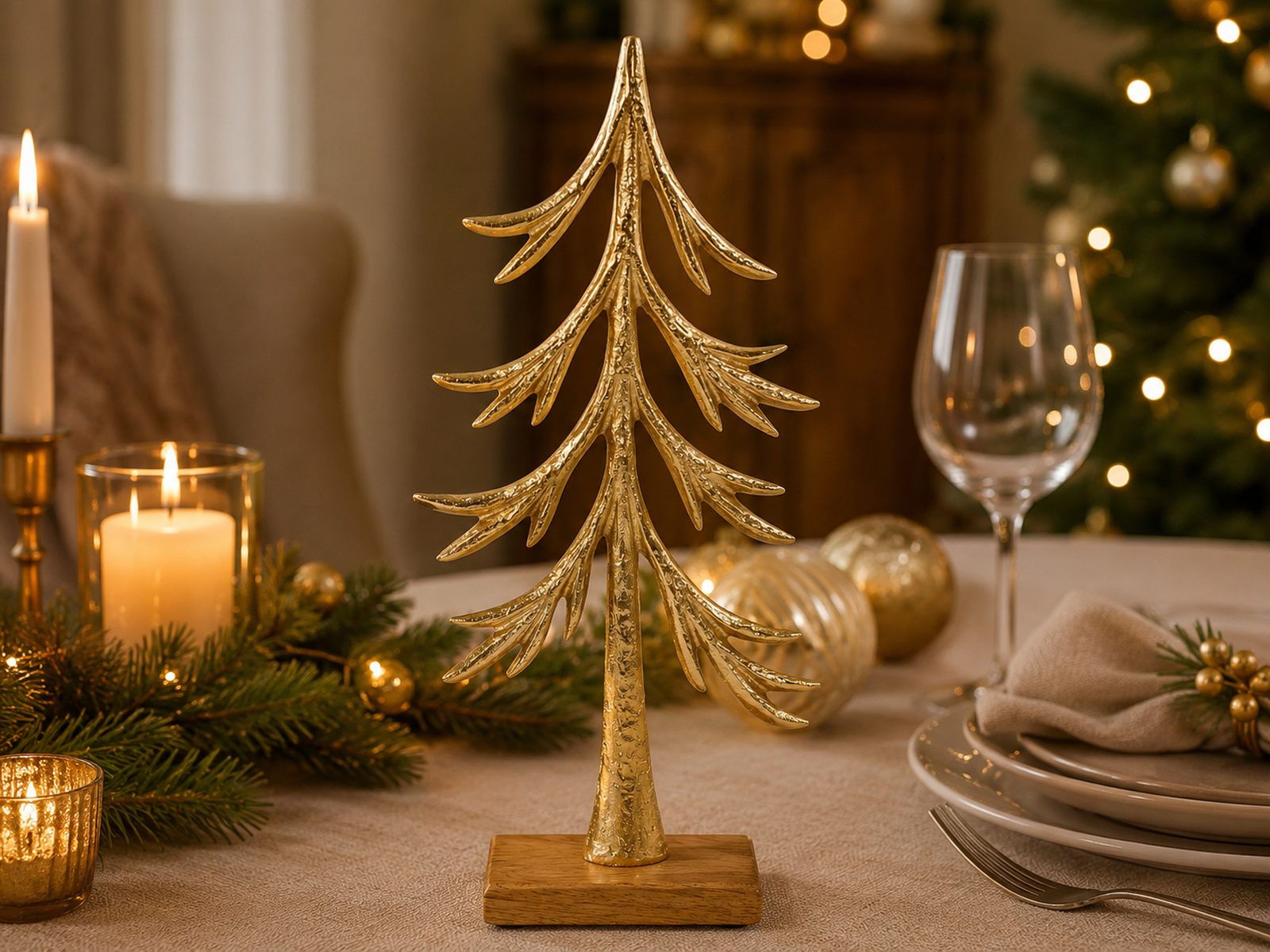 das-kost-mland-dekorationen-tannenbaum-33-cm-deko-gold-metall image 5