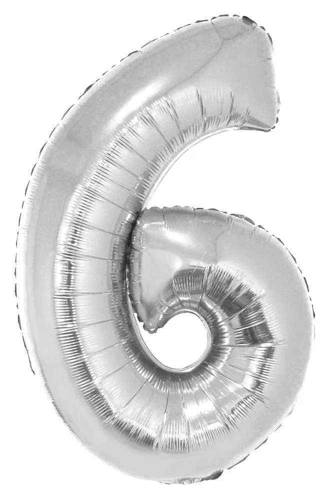 das-kost-mland-xxl-zahlen-folienballon-100-cm-silber-zahl-6 image 1