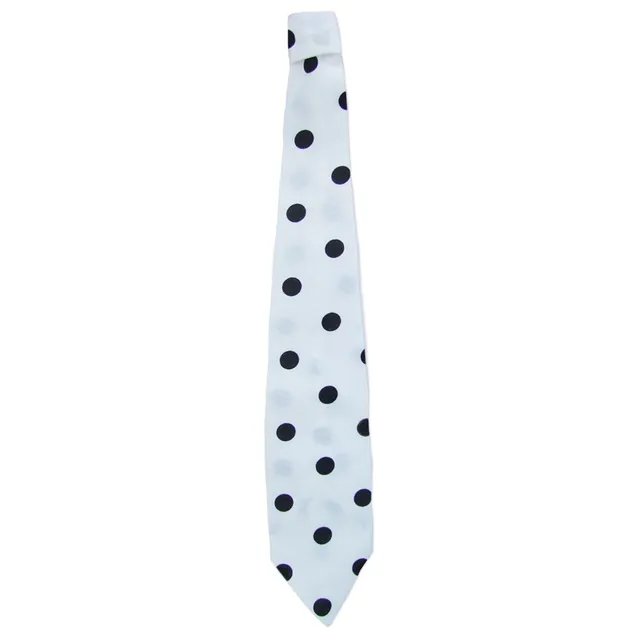 das-kost-mland-krawatte-50er-punkte-wei-gummiband image 1