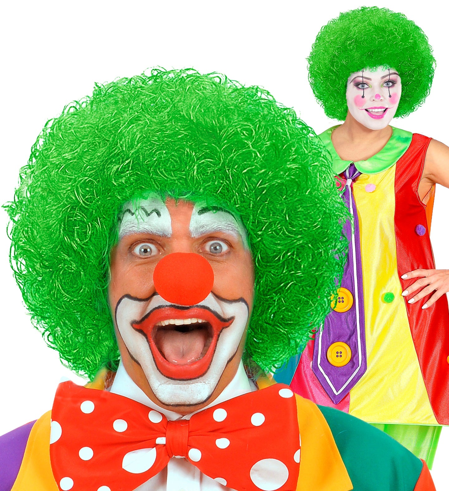 das-kost-mland-per-cke-clown-gr-n-volumin-s-fasching image 1