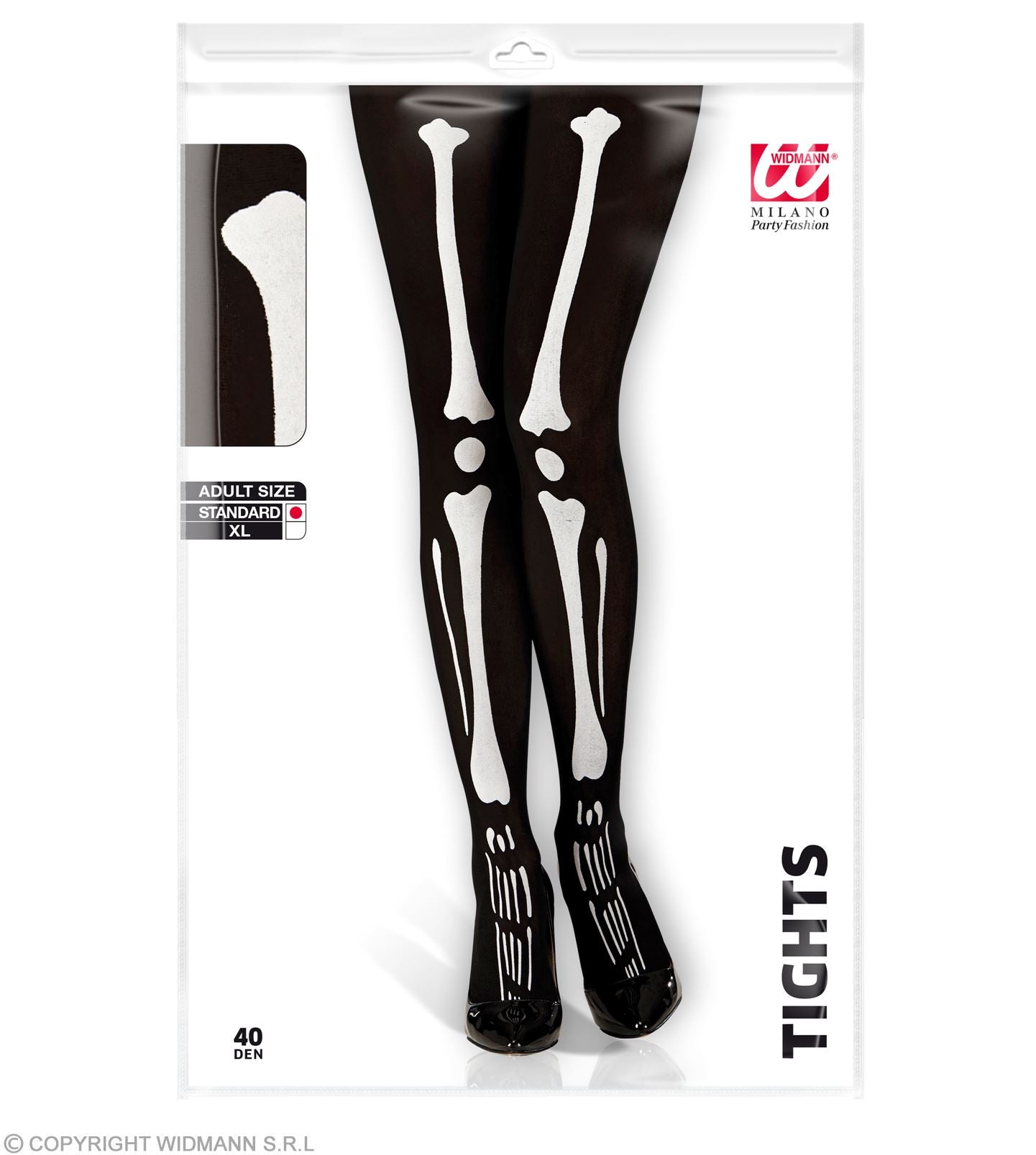 das-kost-mland-skelett-strumpfhose-damen-40-den-schwarz-wei-xl image 3