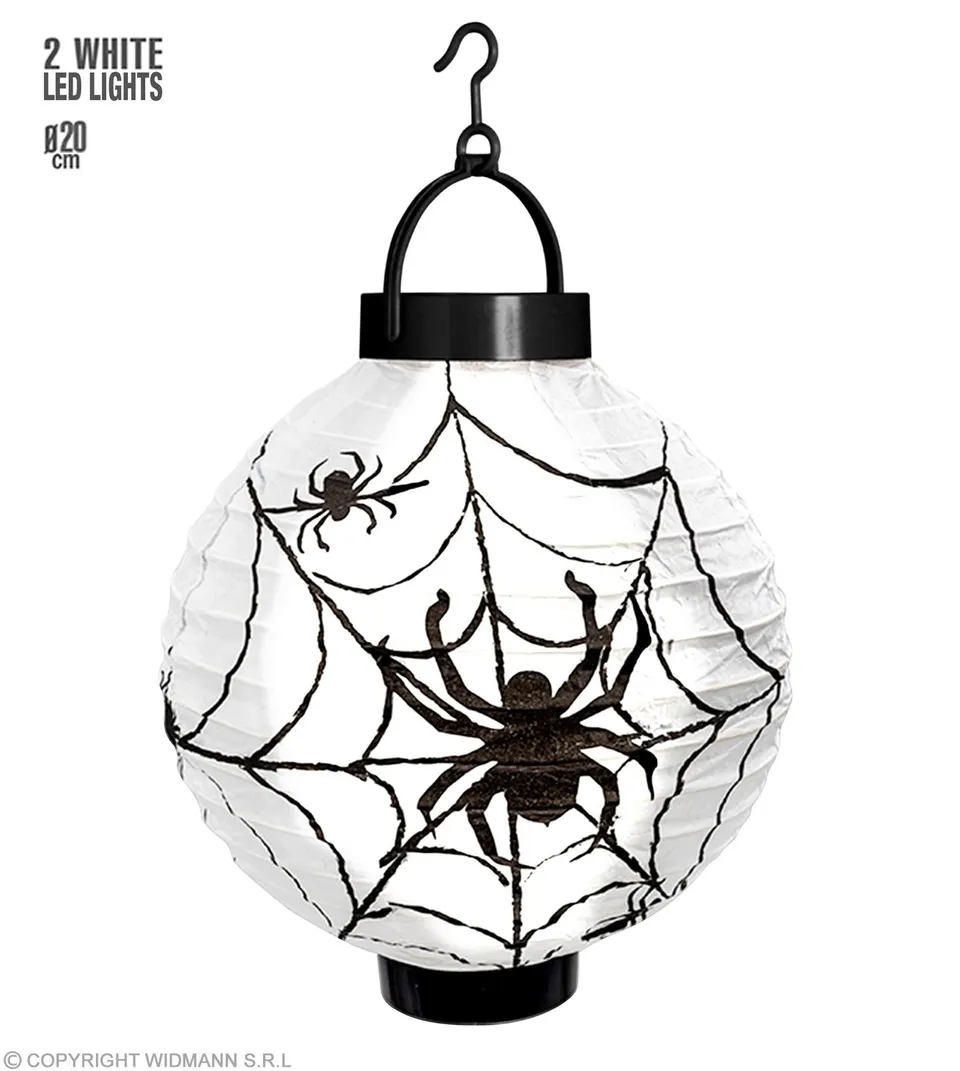 das-kost-mland-halloween-laterne-spinnennetz-led-20cm image 1