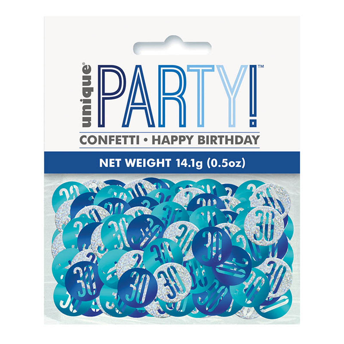 konfetti-metall-glitz-blau-14-g-streudeko-party image 2