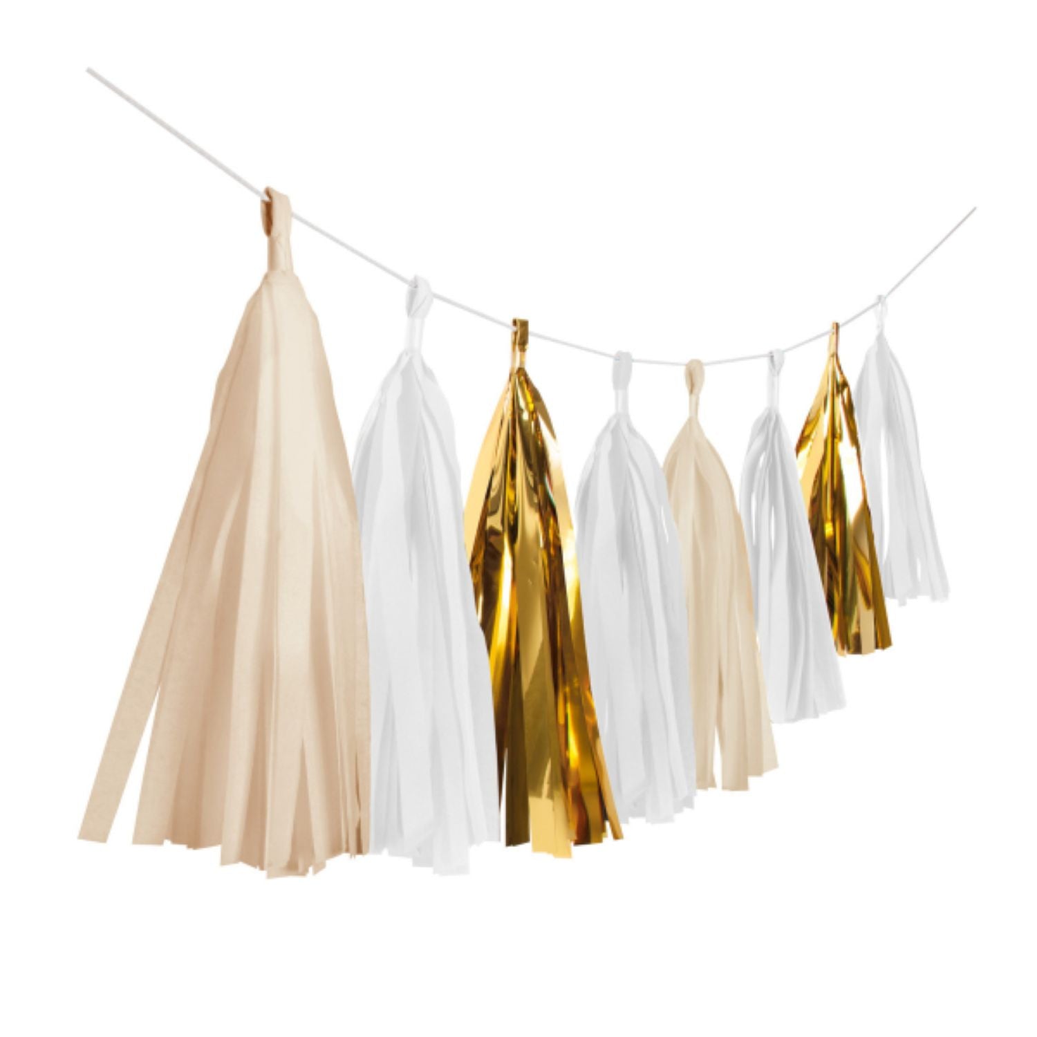 das-kost-mland-gold-brush-fransen-girlande-creme-300cm image 1