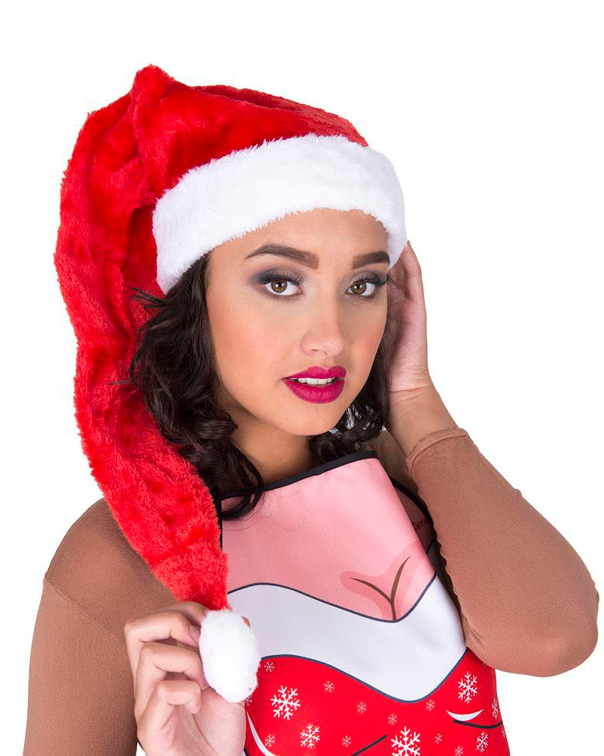 das-kost-mland-accessoires-weihnachtsm-tze-lang-70cm-rot image 1
