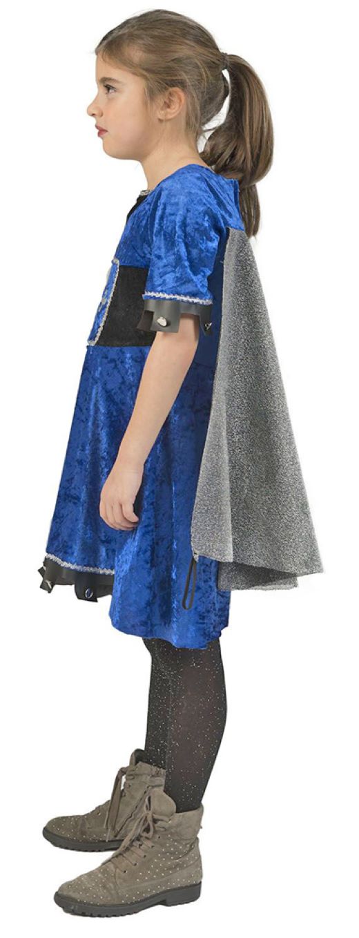 das-kost-mland-ritterin-tzara-m-dchenkost-m-gr-128-blau-mit-umhang image 3