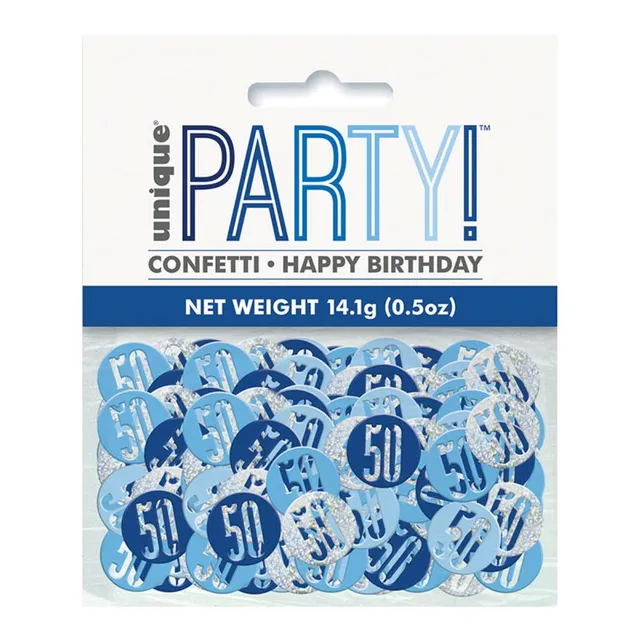 das-kost-mland-konfetti-metall-glitz-14g-blau-partydeko image 1