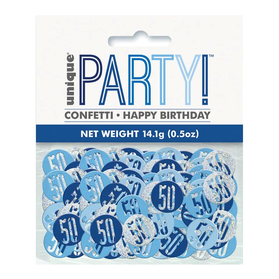 das-kost-mland-konfetti-metall-glitz-14g-blau-partydeko image 1