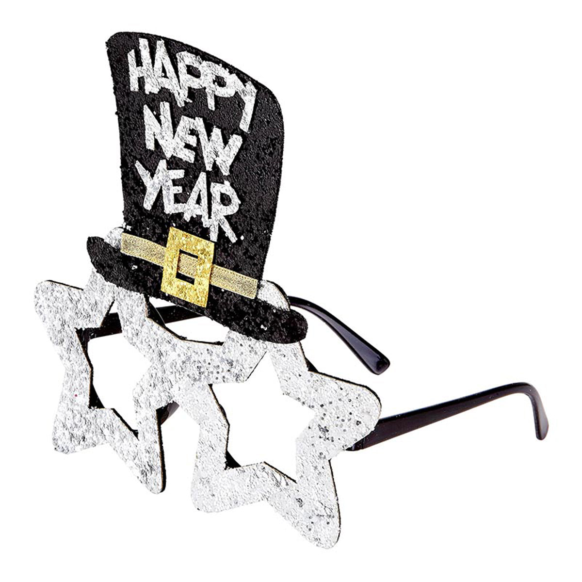 das-kost-mland-brille-happy-new-year-silber-partybrille image 1