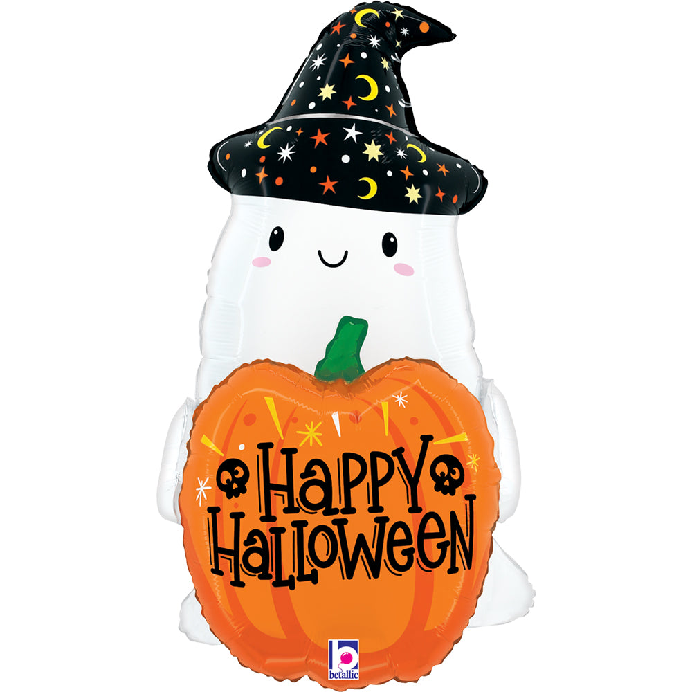 das-kost-mland-shape-folienballon-halloween-pumpkin-ghost image 1