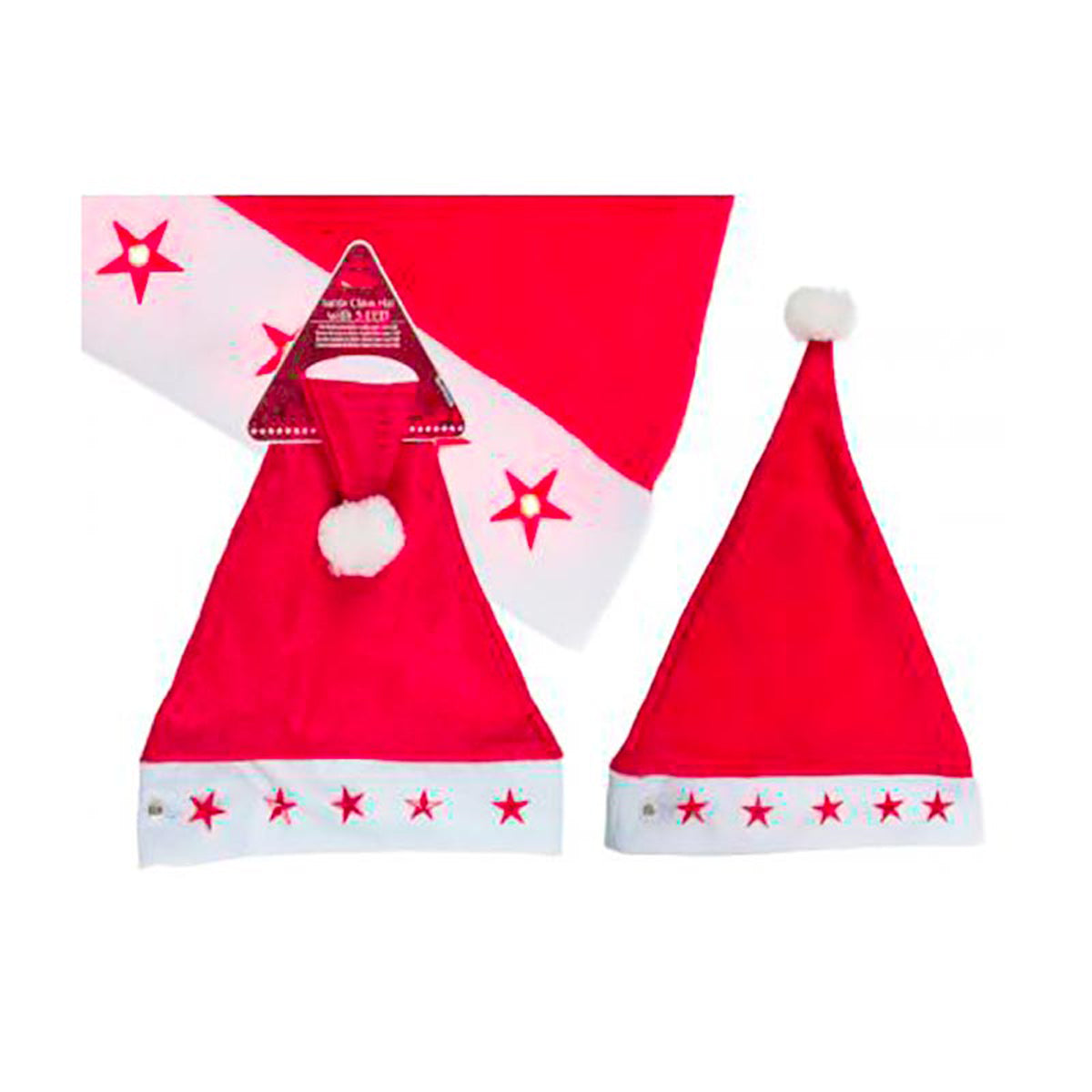 das-kost-mland-accessoires-m-tze-weihnachten-5-leds-mit-batterien image 1