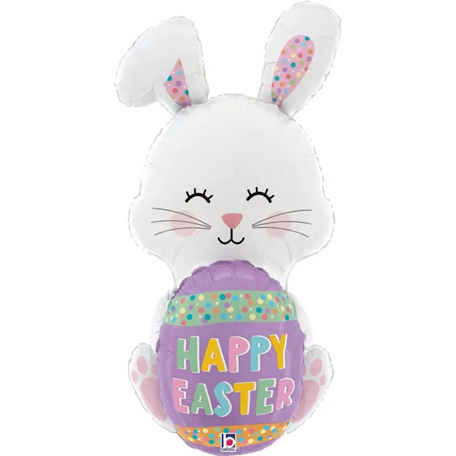 das-kost-mland-hase-happy-easter-folienballon-91-cm-osterhase image 1