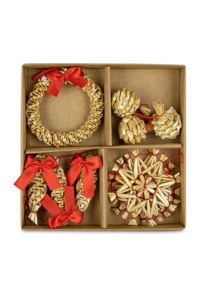 riffelmacher-12805-weihnachtsbaumh-nger-10er-set-stroh-natur image 1