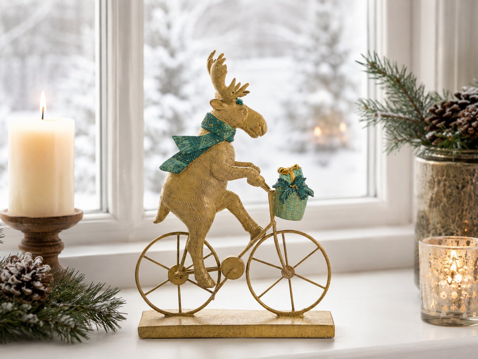 das-kost-mland-elch-auf-fahrrad-polyresin-braun-17x25cm image 3
