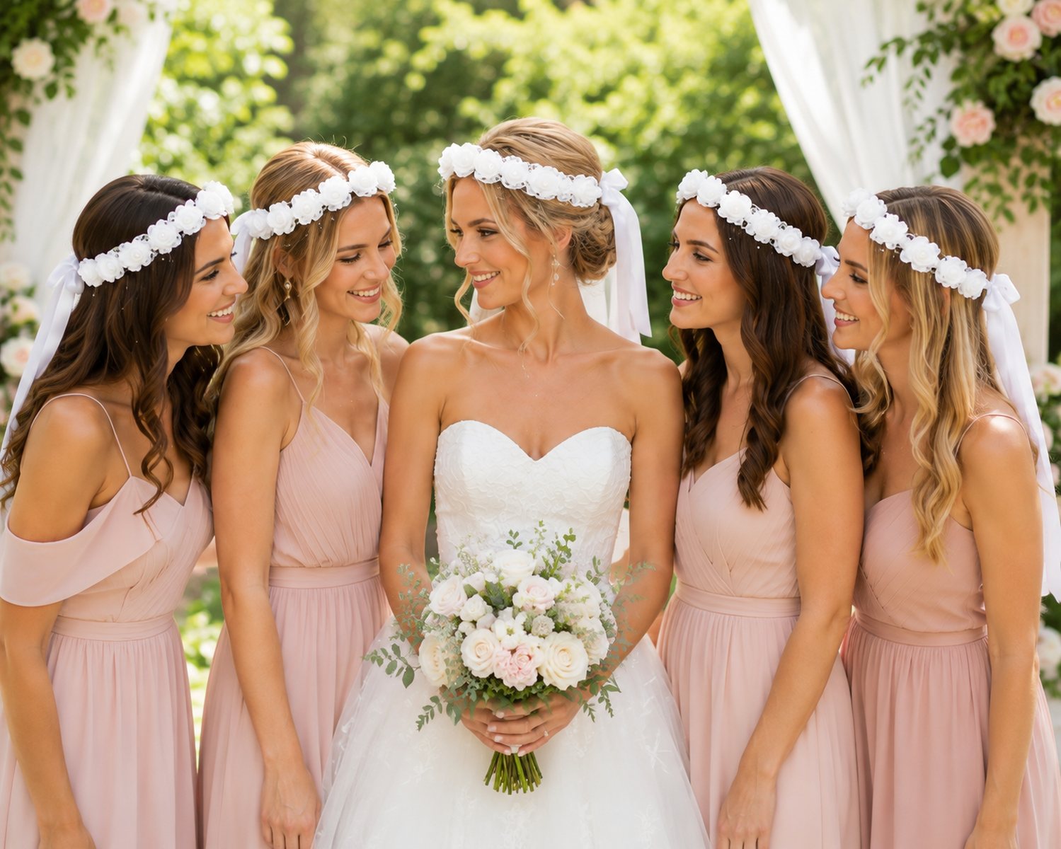 braut-haarkranz-priska-wei-rosen-perlen-b-nder image 4
