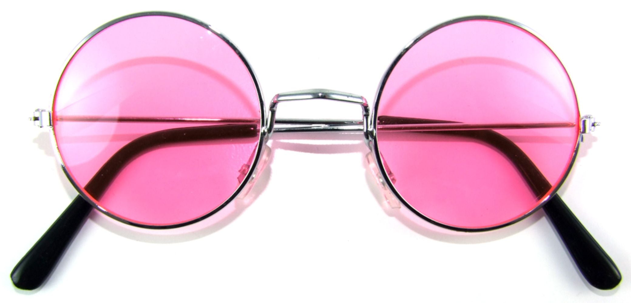 das-kost-mland-accessoires-lennon-nickelbrille-rosa-partybrille-rund image 1