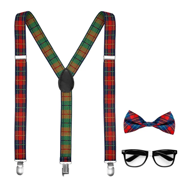 nerd-kost-m-set-3-tlg-mehrfarbig-brille-fliege-hosentr-ger image 1