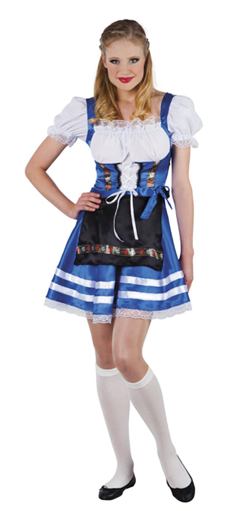 das-kost-mland-damen-dirndl-madl-kost-mkleid-blau-wei-m image 2