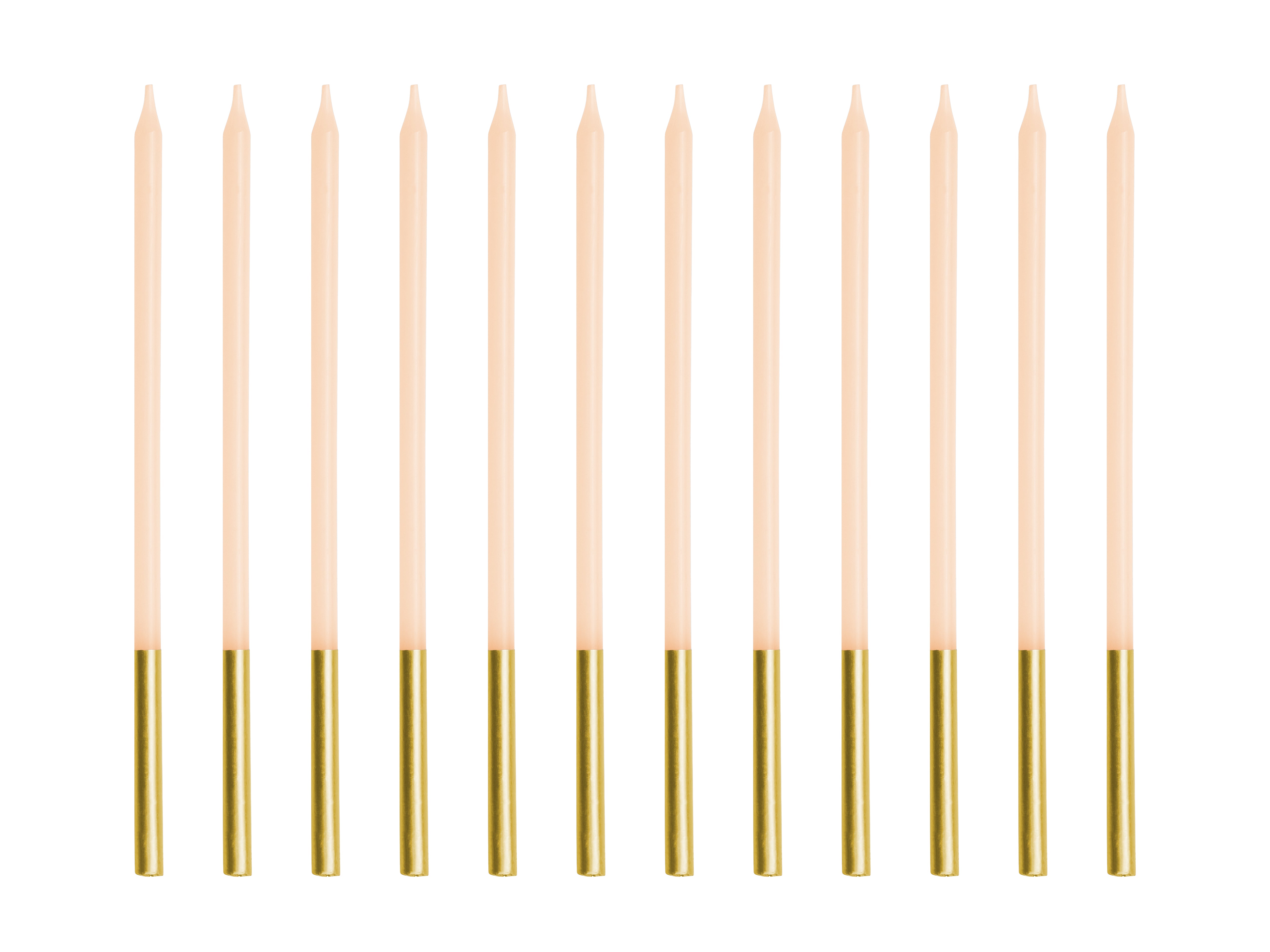 das-kost-mland-geburtstagskerzen-14-cm-12-stk-beige-glatt image 1