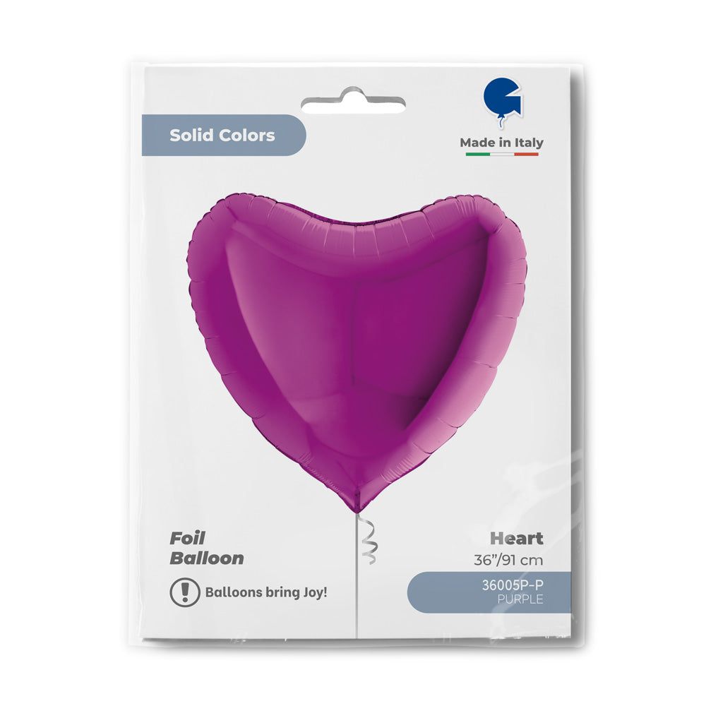 das-kost-mland-dekorationen-folienballon-uni-herz-ballon-lila-91cm image 2