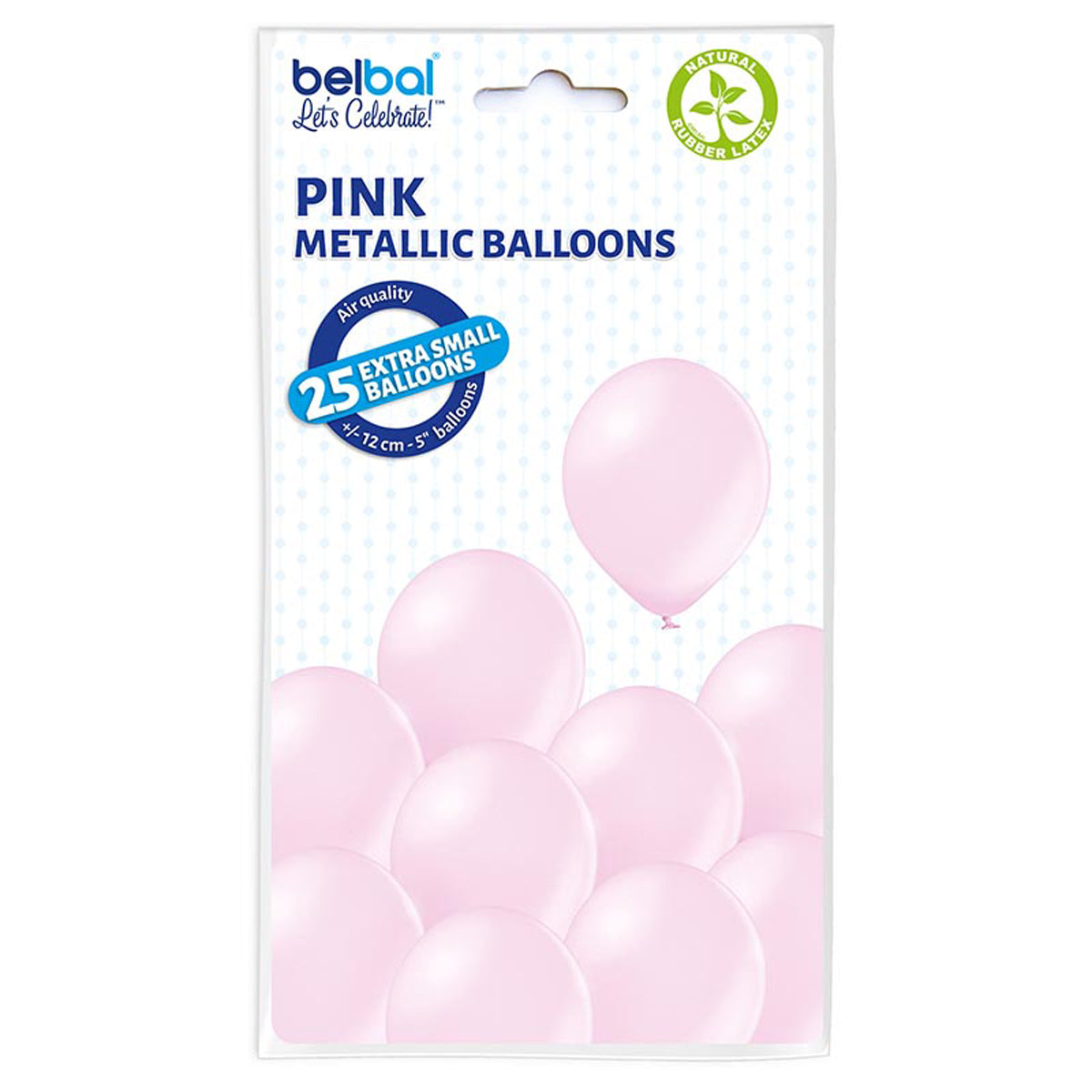 belbal-luftballons-metallic-pink-latexballons-12cm-25-stk image 1