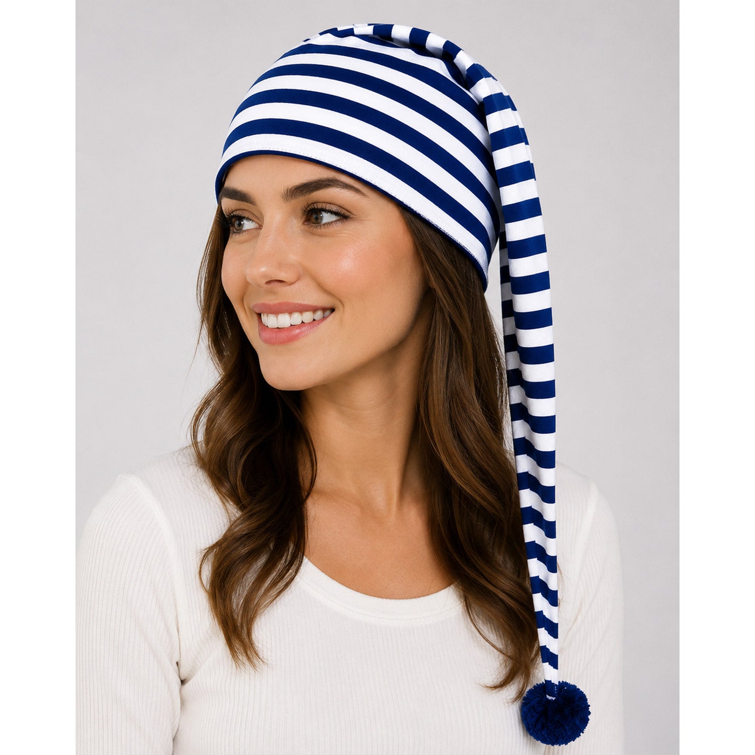 das-kost-mland-maxi-schlafm-tze-nachtm-tze-blau-wei-1-m-tze image 4