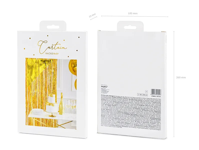 das-kost-mland-dekorationen-t-rvorhang-lametta-90x250cm-gold-folie image 3