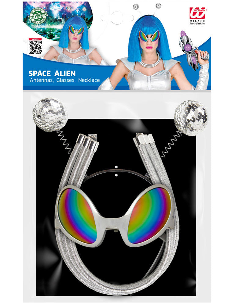 das-kost-mland-herren-space-alien-kost-m-set-silber-mit-brille image 2