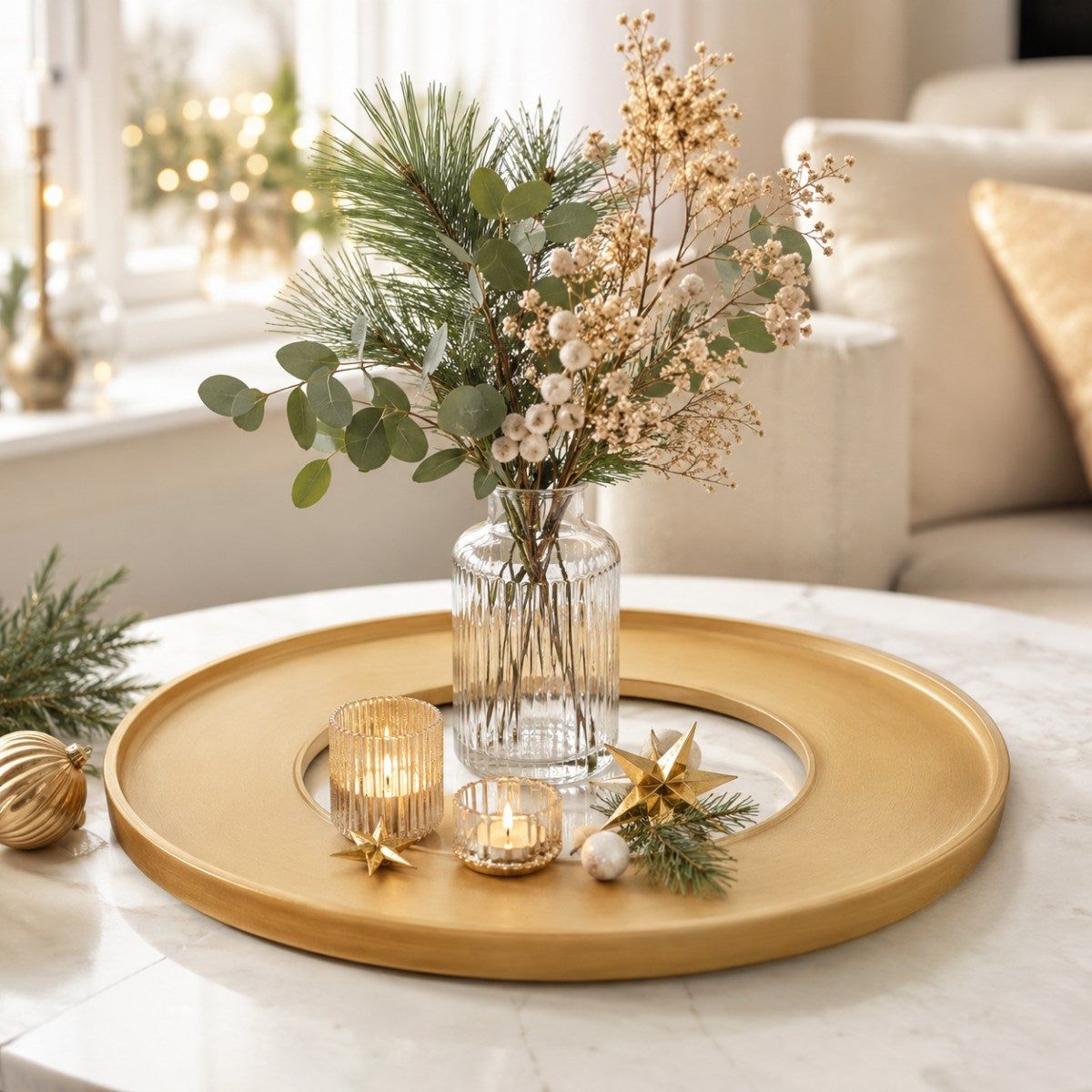 riffelmacher-deko-tablett-ring-holz-gold-44x44cm image 4