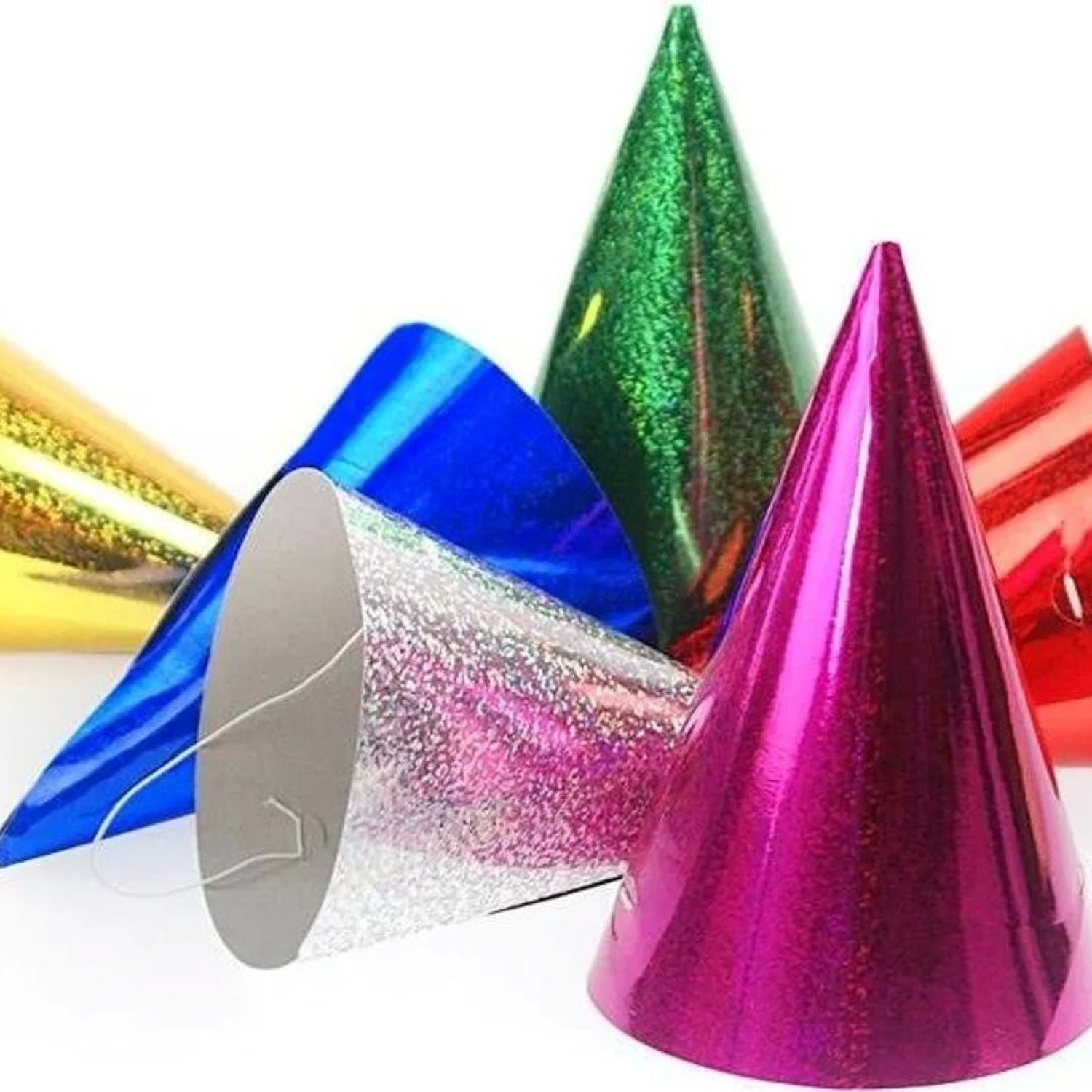 das-kost-mland-partyhut-20-st-ck-16-cm-holografisch-mix image 2
