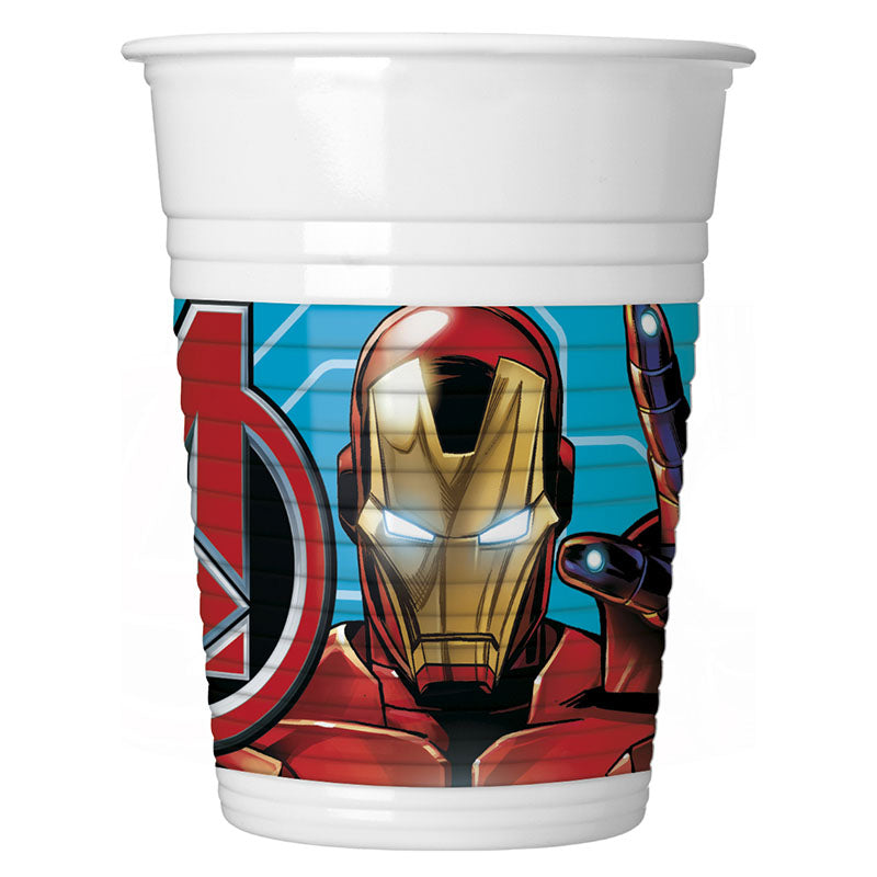 das-kost-mland-dekorationen-plastikbecher-mighty-avengers-200ml image 1