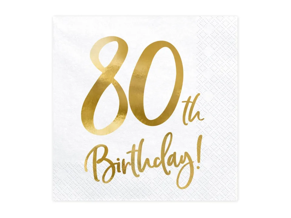 das-kost-mland-birthday-gold-servietten-80-20-stk-33-cm image 1