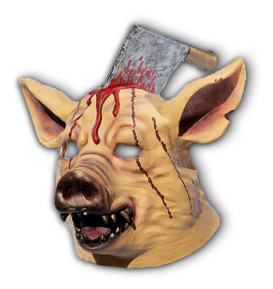 halloween-grusel-maske-schwein-mit-hackebeil-latex image 2