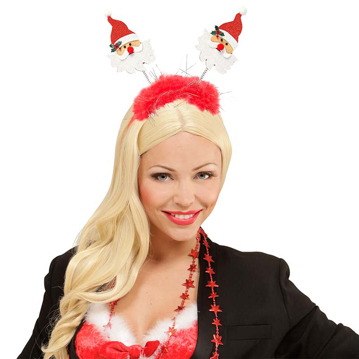 das-kost-mland-haarreif-santa-claus-weihnachten-rot-accessoire image 2
