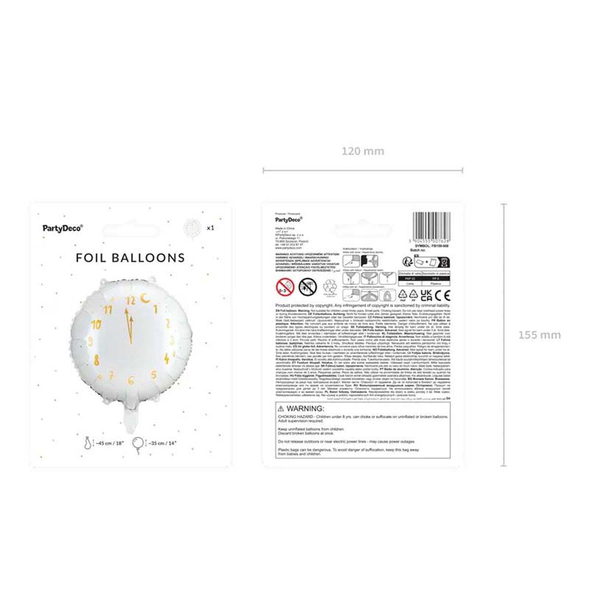 das-kost-mland-happy-new-year-folienballon-uhr-45-cm image 3