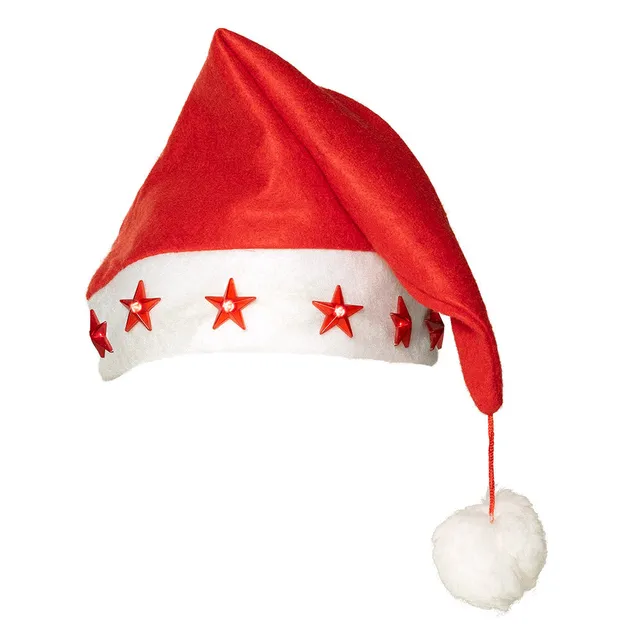 das-kost-mland-accessoires-nikolausm-tze-blinkende-sterne-rot image 1