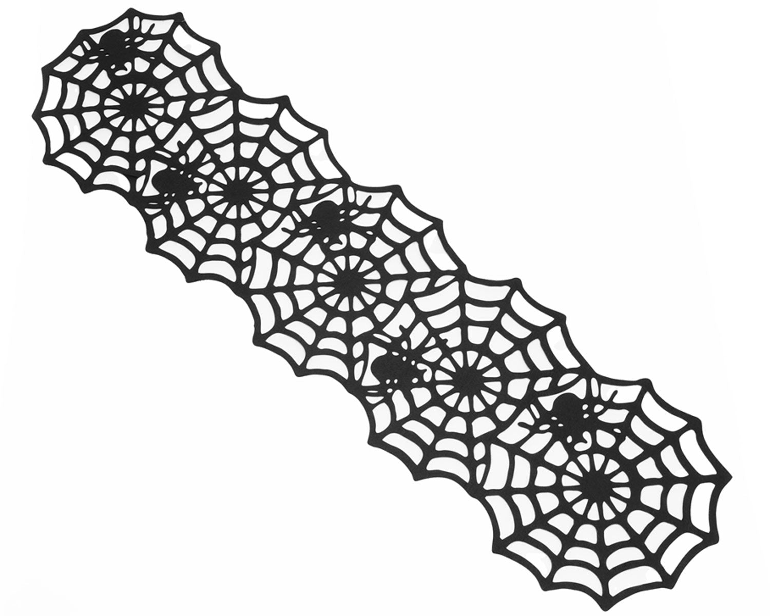 das-kost-mland-dekorationen-tischl-ufer-spinnennetze-schwarz-148cm image 1