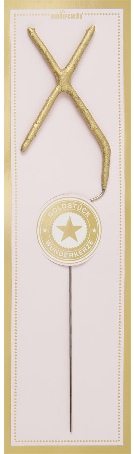wunderkerze-buchstabe-classic-x-6-5cm-gold-35s image 1