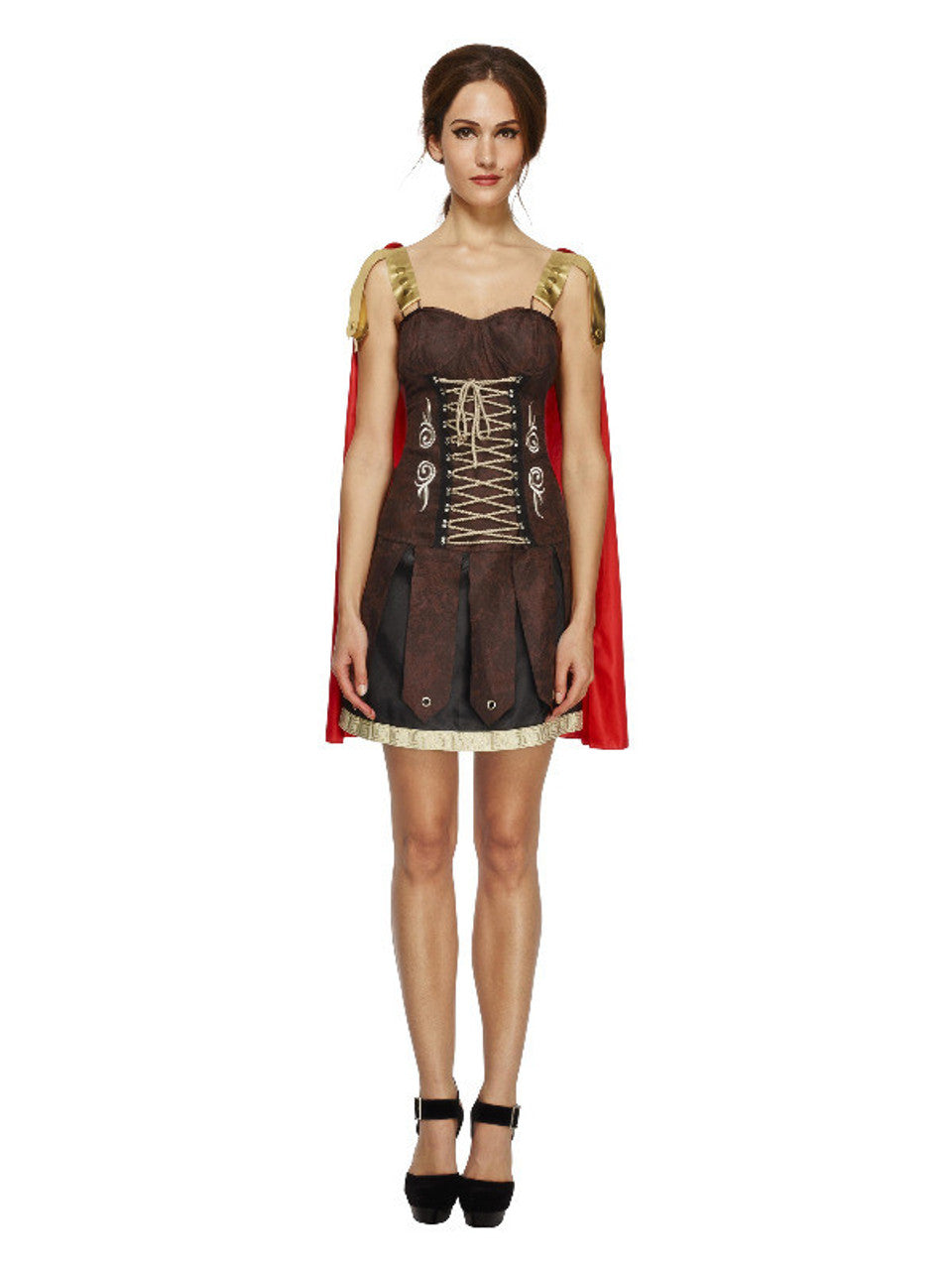 das-kost-mland-lady-gladiator-m-damenkost-m-kleid-mit-cape image 1
