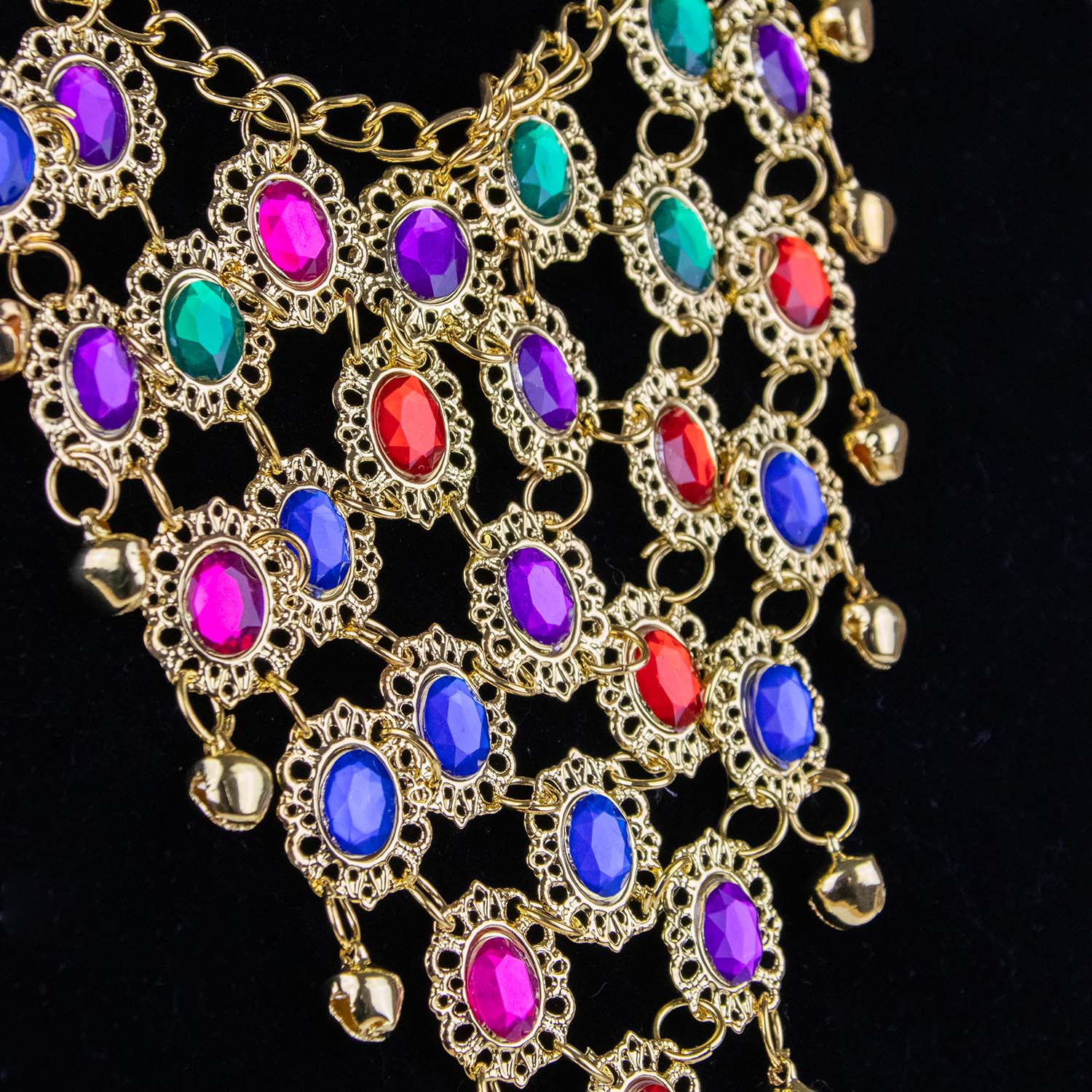 das-kost-mland-accessoires-strass-halskette-orient-gold-bunt-set image 7