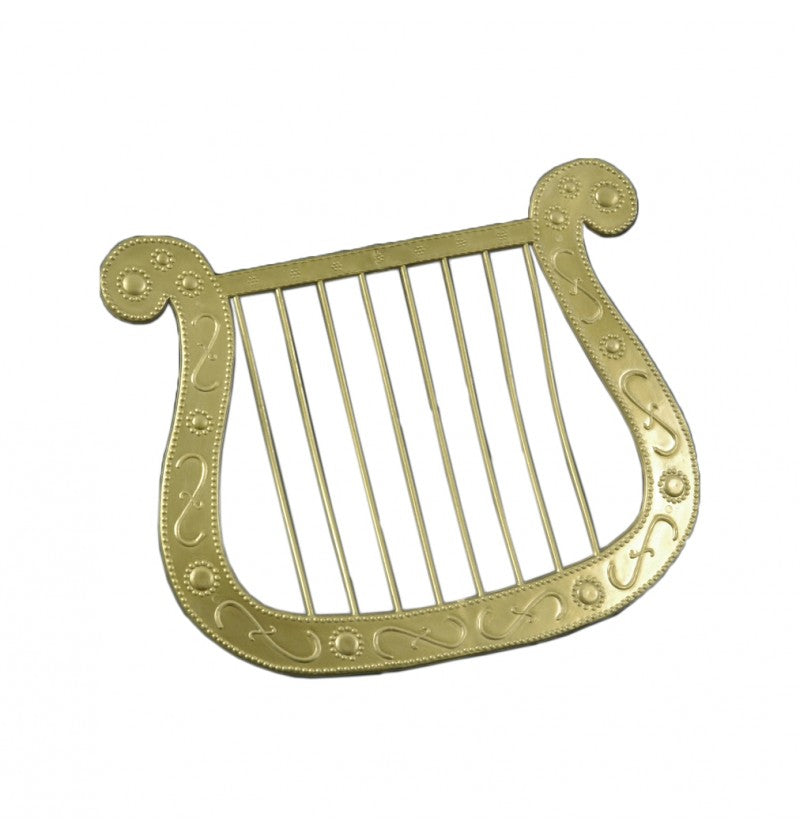 das-kost-mland-dekorationen-engel-harfe-accessoire-gold image 1