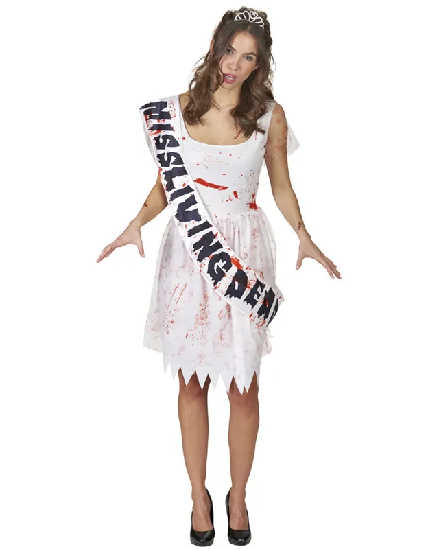 miss-living-dead-zombie-kost-m-damen-kleid-gr-36-42 image 1