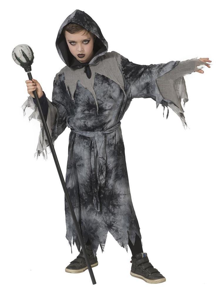 das-kost-mland-grauer-ghul-geister-kost-m-kinder-grau-kapuze image 4