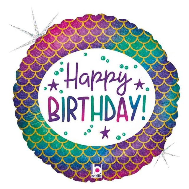 das-kost-mland-folienballon-happy-birthday-meerjungfrau-46-cm image 1