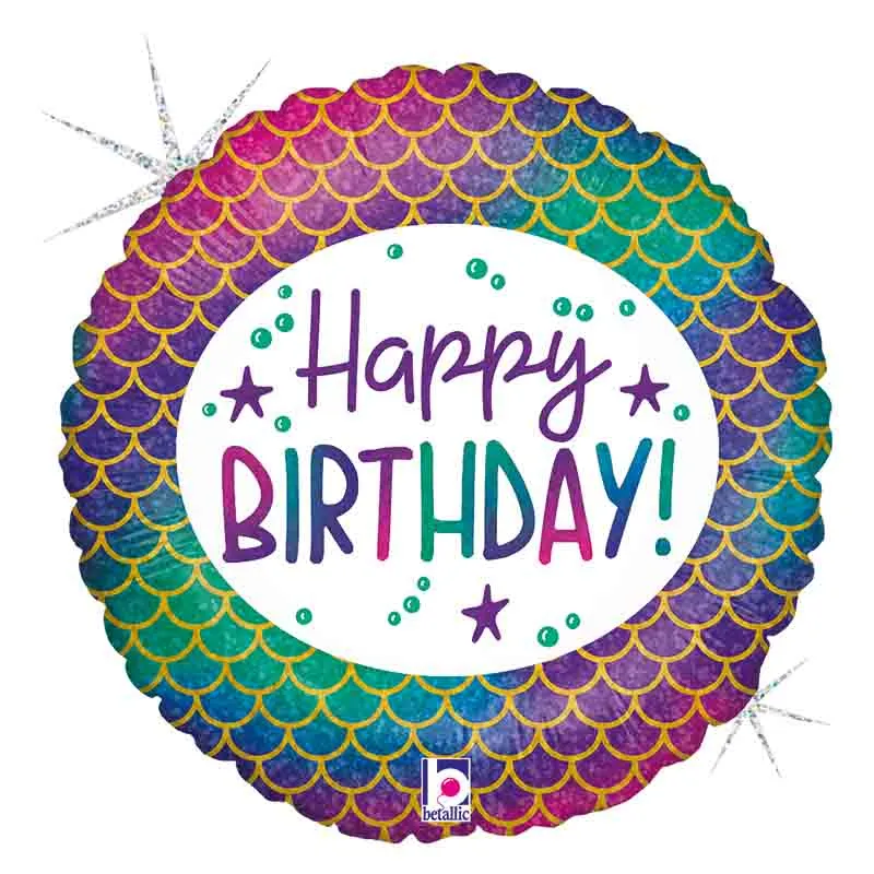 das-kost-mland-folienballon-happy-birthday-meerjungfrau-46-cm image 1