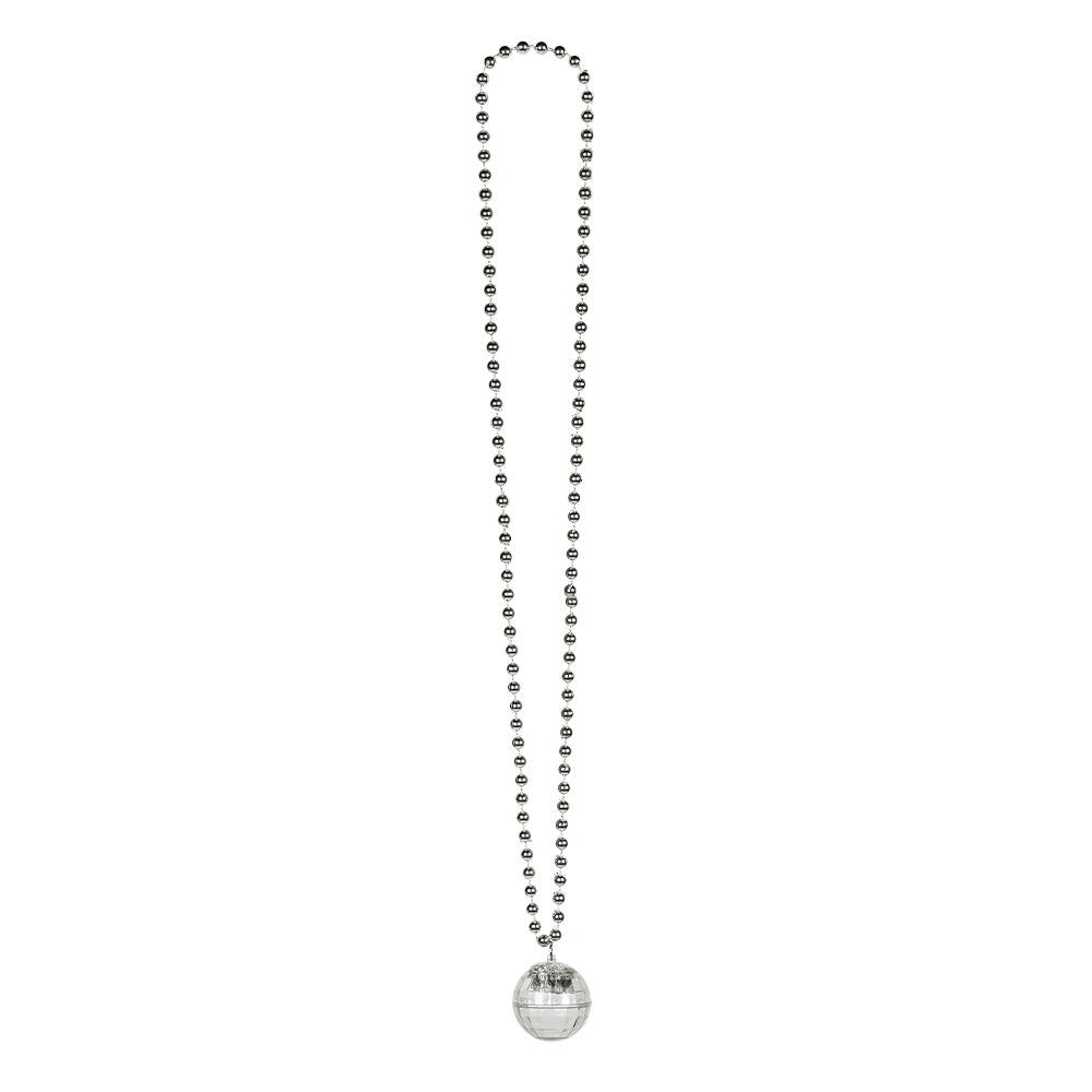 discokugel-halskette-mit-led-silber-party-schmuck image 2