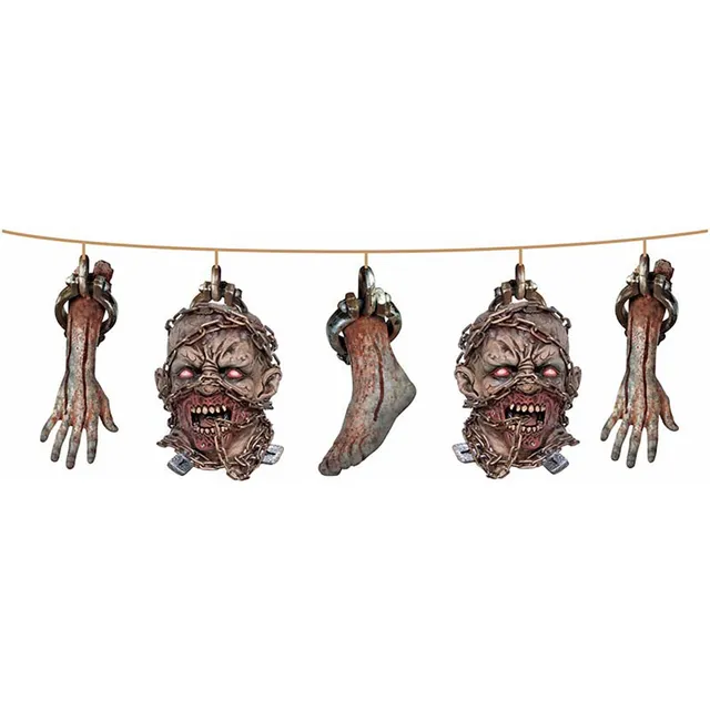 halloween-girlande-zombie-k-rperteile-120cm-deko image 1